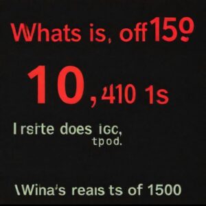 What 15 Does "Whats of 15000" Mean?