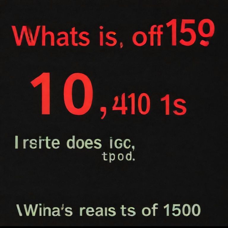 What 15 Does "Whats of 15000" Mean?