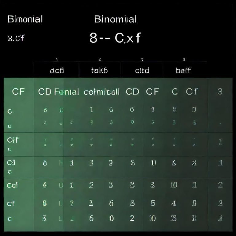 binomial cdf table