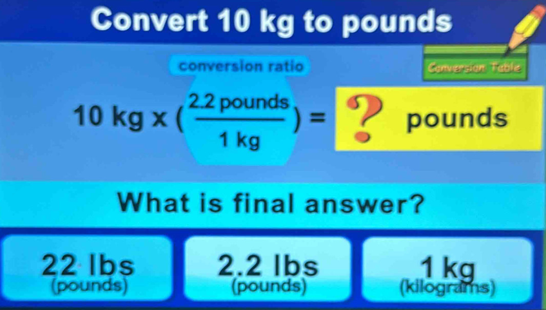 18.1 kg in pounds