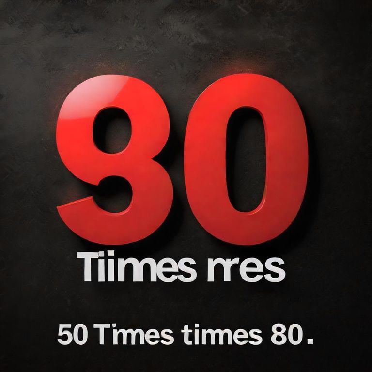 50 times 80