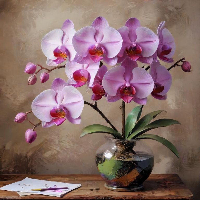 paint by numbers orchid