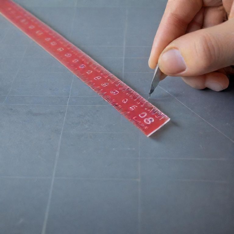 0.8 mm on a ruler