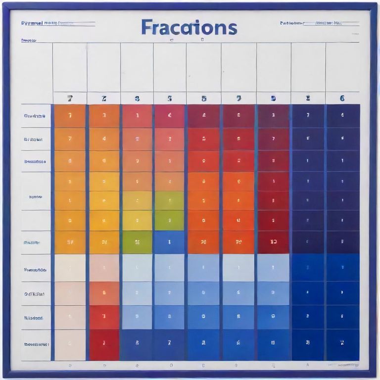 fractional decimal chart