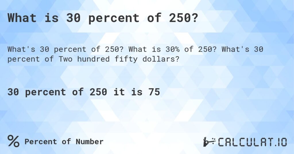 30 percent of 1750