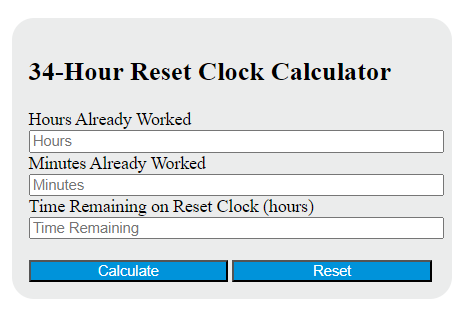 34-hour reset calculator
