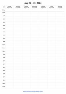 week 35 calendar year