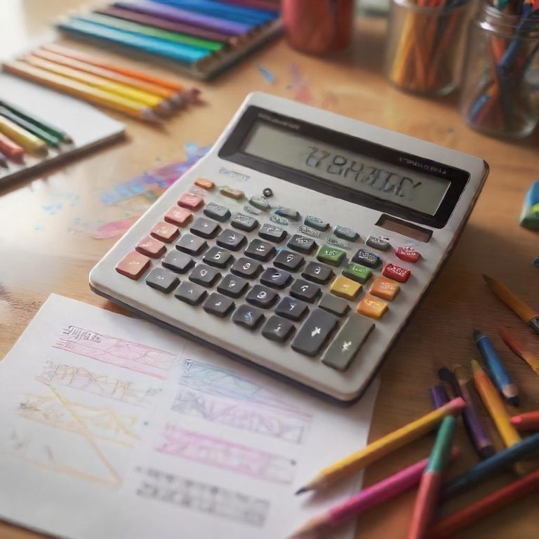calculator colouring